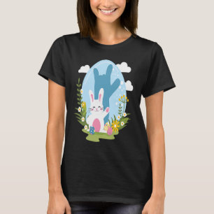 ASL Easter Bunny Reflection I Love You Hand Sign L T-Shirt