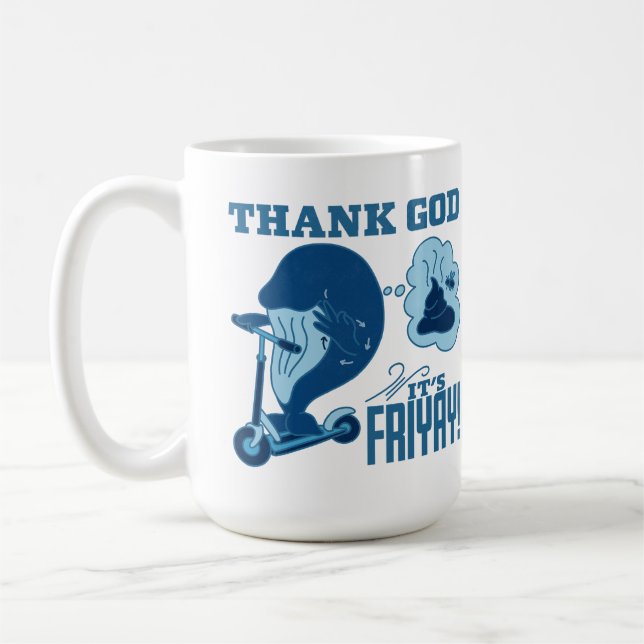 ASL Friday Design - Thank God It’s Friyay!  Coffee Mug (Left)