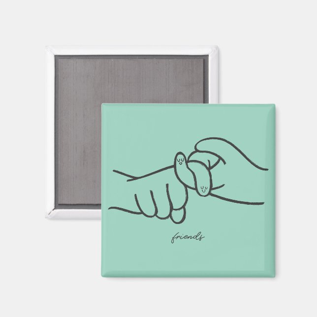 ASL Friends Magnet – Connection on Display (Front/Back)