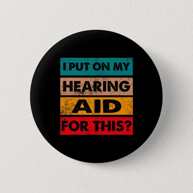Asl Fun Deaf Pride Awareness Sign Languages Hearin 6 Cm Round Badge (Front)