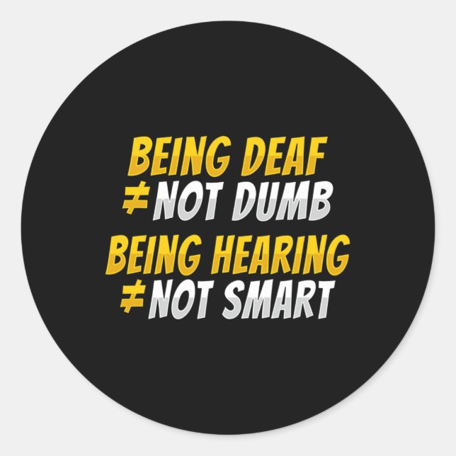 Asl Hand Gesture Deaf Hearing Loss Awareness 2  Classic Round Sticker (Front)