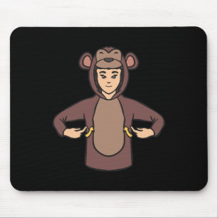 Asl Hand Gesture Deaf Hearing Loss Awareness Boy Mouse Pad