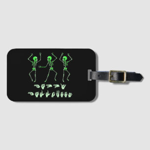 ASL Happy Halloween I - Cute Spooky Season Luggage Tag