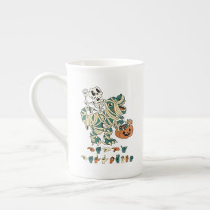 ASL Happy Halloween II - Cute Spooky Season Bone China Mug