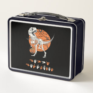 ASL Happy Halloween III - Cute Spooky Season Metal Lunch Box
