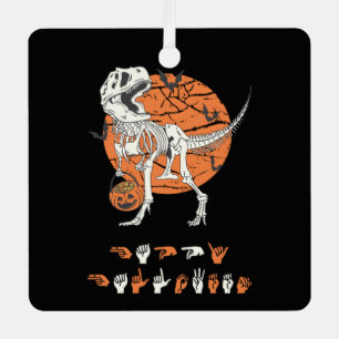 ASL Happy Halloween III - Cute Spooky Season Metal Tree Decoration