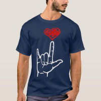 ASL I Love You Hand Heart American Sign Language