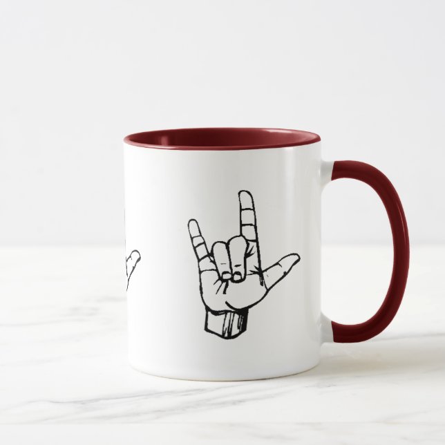 ASL I Love You Mug (Right)