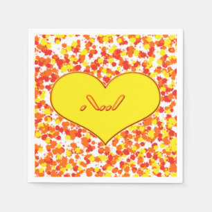 ASL-I Love You with Heart by Shirley Taylor Napkin