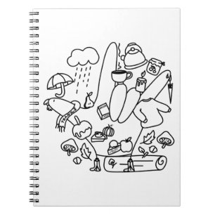 ASL ILY Thanks – Autumn Vibes Notebook