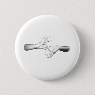 ASL Interpreter 6 Cm Round Badge