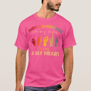 Asl Jesus Christ Sign Language In My Veins Jesus I T-Shirt