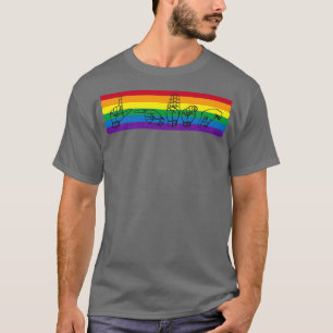 ASL LGBTQ Rainbow T-Shirt