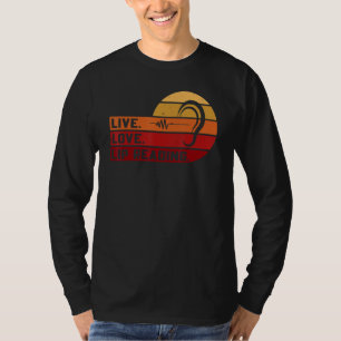 ASL Live Love Lip Reading Sign Language Deaf Aware T-Shirt