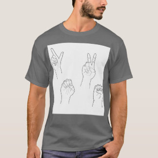 ASL Love Pattern T-Shirt