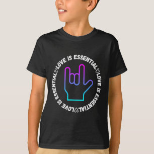 ASL  love Sign Disability Awareness  T-Shirt