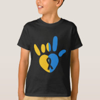 ASL Love Sign Non-verbal Down Syndrome Awareness H