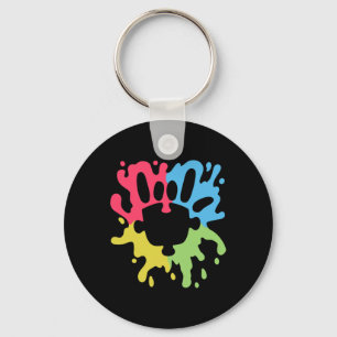 Asl Love Sign Non-verl Autism Support Awareness Pu Key Ring