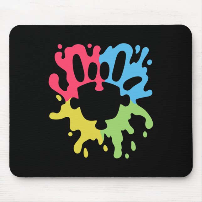 Asl Love Sign Non-verl Autism Support Awareness Pu Mouse Pad (Front)