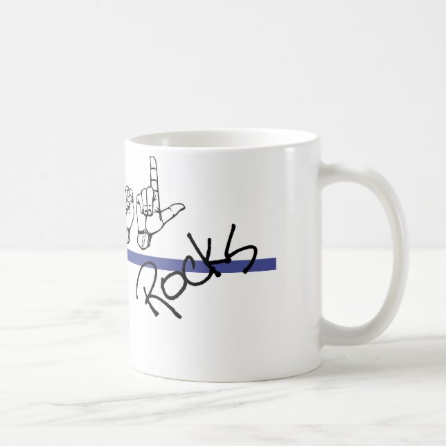 ASL Rocks Coffee Mug (Right)