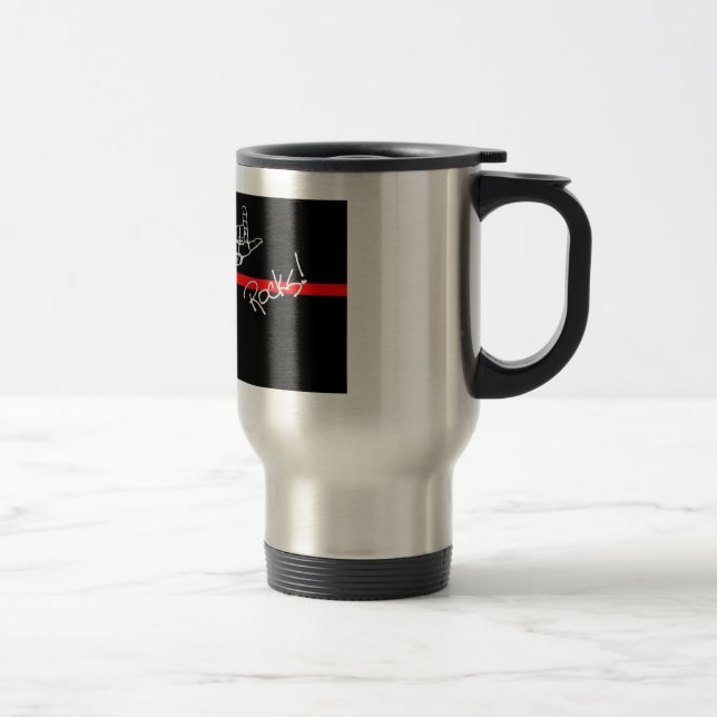 ASL ROCKS Travel Mug (Right)