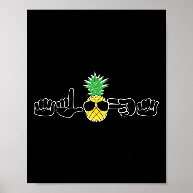 ASL Sign Language Clothes Beach Deaf Signing Aware (Front)