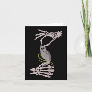 Asl Skeleton Hands Ghost Spooky Halloween  Card