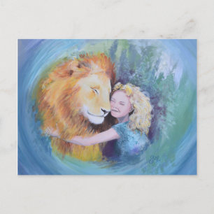 Aslan is love postcard