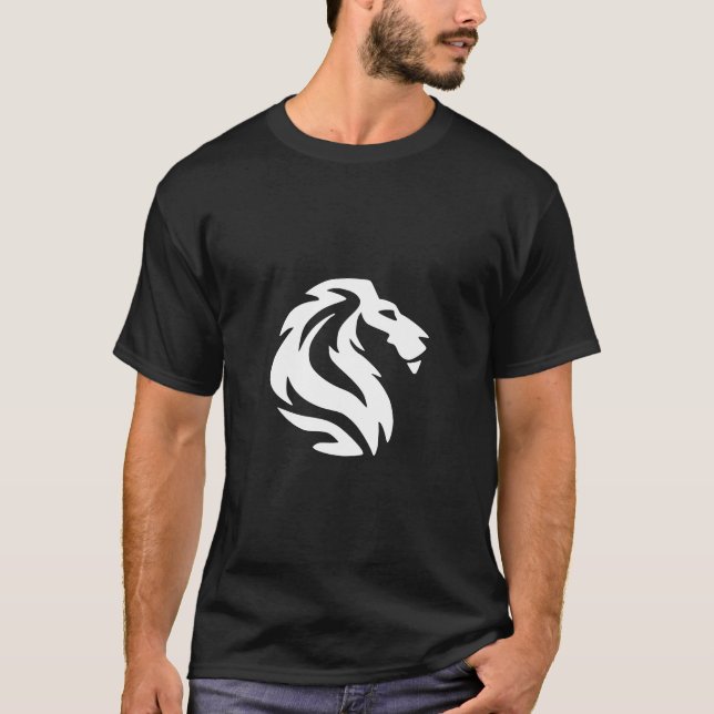 Aslan lion king half face  T-Shirt (Front)