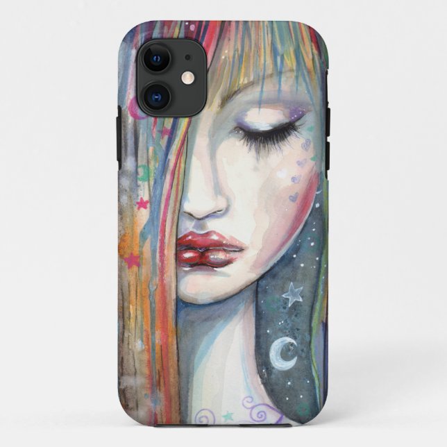 Asleep Fantasy Modern Pop Art Painting Case-Mate iPhone Case (Back)