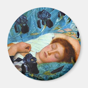 Asleep in the Irises Magnet
