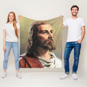 ASLEEP with JESUS Fleece Blanket