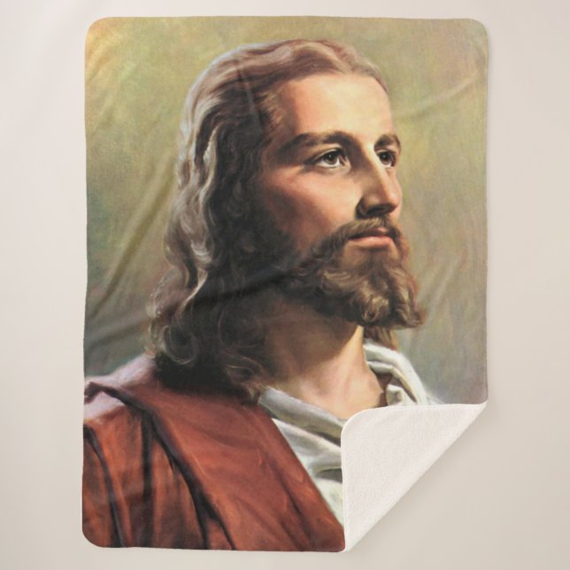 ASLEEP with JESUS Sherpa Blanket (Front)