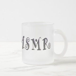 ASMR 3D Text Frosted Glass Coffee Mug