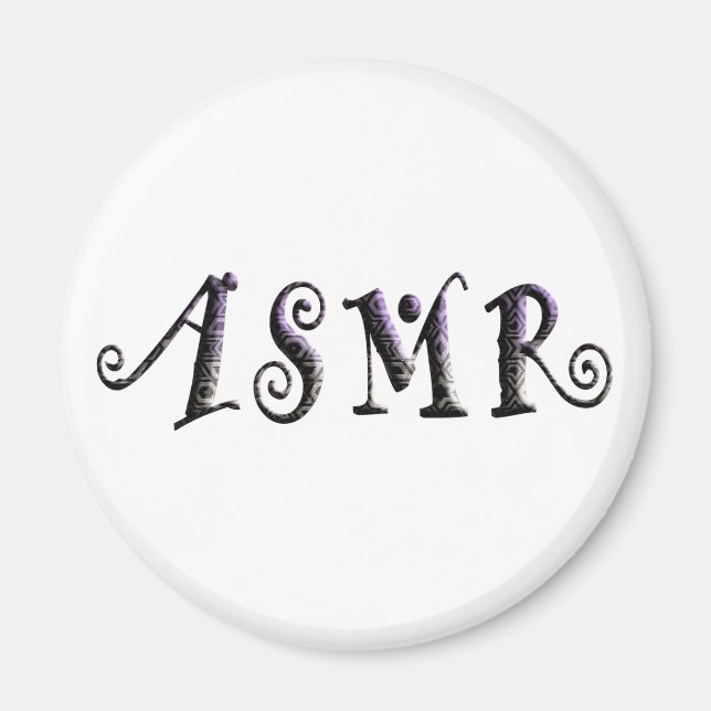 ASMR 3D Text Magnet (Front)