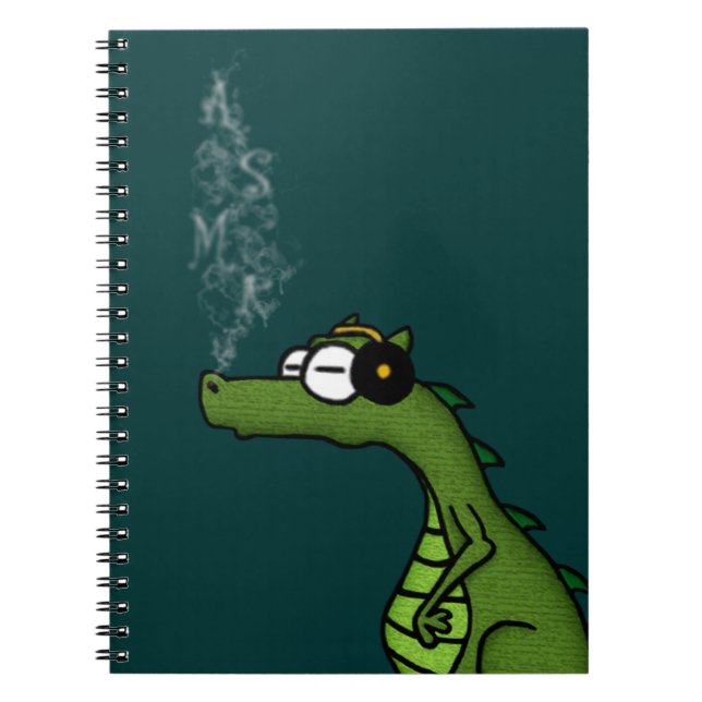 ASMR Dragon Spiral Notebook (Front)