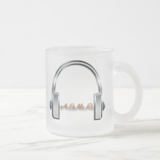 ASMR Headphones Frosted Glass Coffee Mug