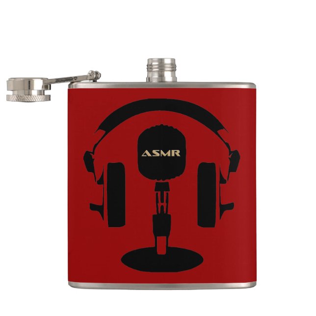ASMR Logo Hip Flask (Opened)
