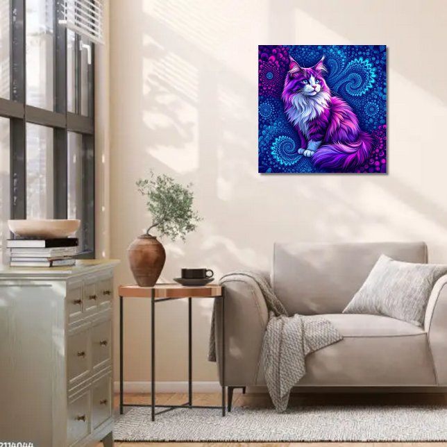 ASMR Purple Cat Fractals Poster (Creator Uploaded)