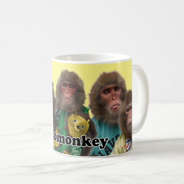 Asomonkey mug. Asomonkey Coffee Mug (Front Right)