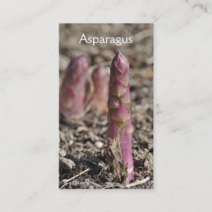 Asparagus business card