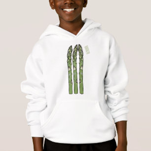 Asparagus cartoon illustration 