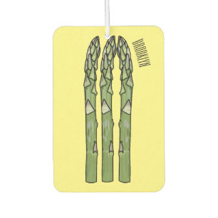 Asparagus cartoon illustration car air freshener