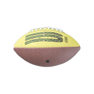 Asparagus cartoon illustration football