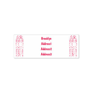 Asparagus cartoon illustration self-inking stamp