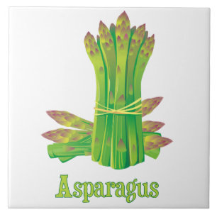 Asparagus Decorative Kitchen Tile