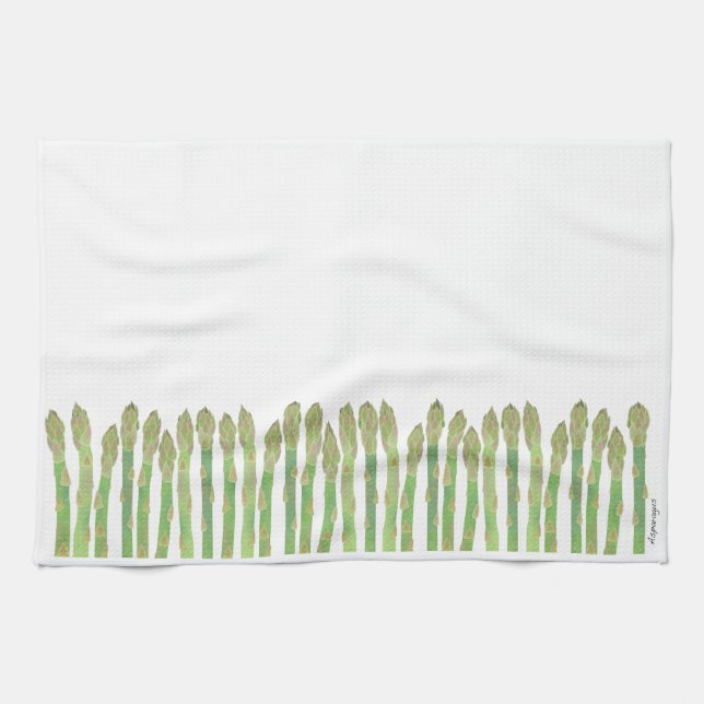 Asparagus Kitchen Towel (Horizontal)