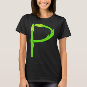 Asparagus Pee Letter P Visual Pun Vegetable Humor T-Shirt