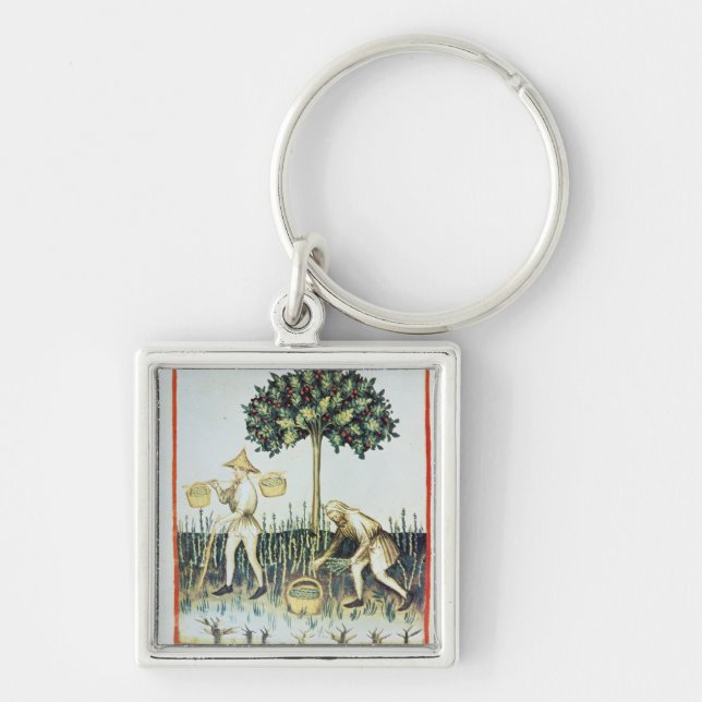 Asparagus Pickers, 13th century Key Ring (Front)