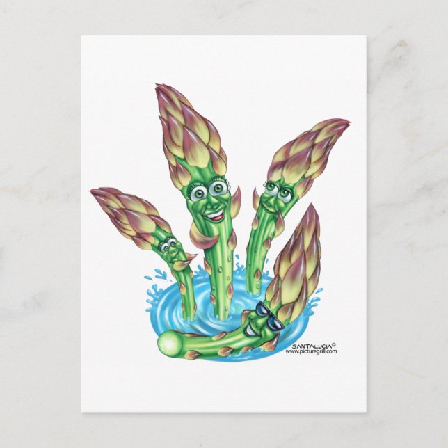 asparagus postcard (Front)